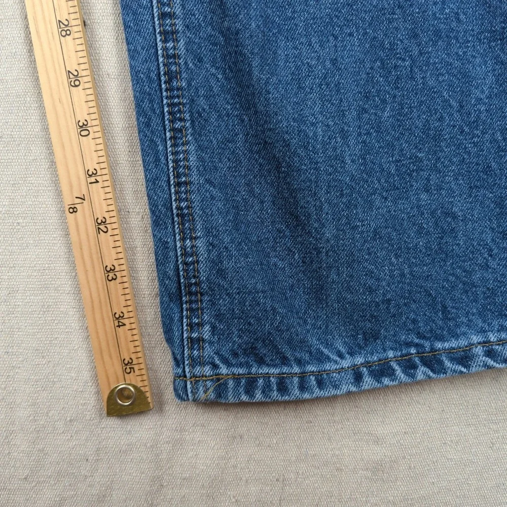 Carhartt Jeans Mens 38x36 Blue Relaxed Fit Utility Workwear Faded Distressed
